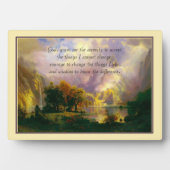 Rakkergebergte voor sereniteit fotoplaat (voorkant)