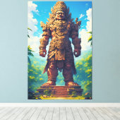 “Raksasa Nusantara” (Giant of the Archipelago) Canvas Afdruk (Insitu (Houten vloer))