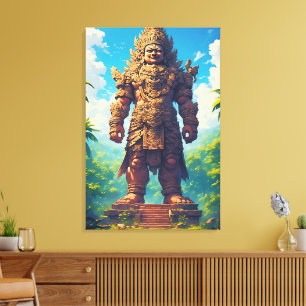 “Raksasa Nusantara” (Reus van de Archipel) Canvas Afdruk