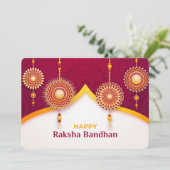 Raksha Bandhan Feestdagenkaart (Staand voorkant)