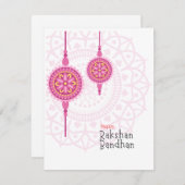 Raksha Bandhan Holiday Kaart (Voorkant / Achterkant)