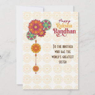 Raksha Bandhan Kaart Gepersonaliseerd Bewerkbar