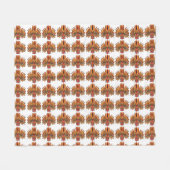 Raksha Mask Fleece Deken (Voorkant (Horizontaal))