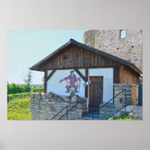 Rakvere Kasteel Toiletgebouw, Estland Poster
