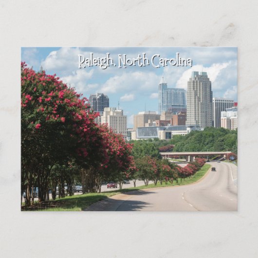 Raleigh, Briefkaart North Carolina (Voorkant)