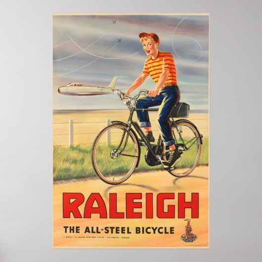Raleigh Fietsposter Poster (Voorkant)