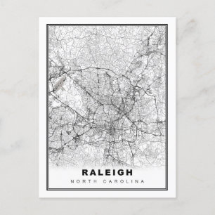 Raleigh Map Briefkaart