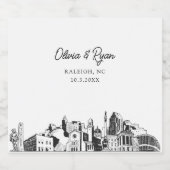 Raleigh Mariage Champagne Étiquette (Étiquettes simples)