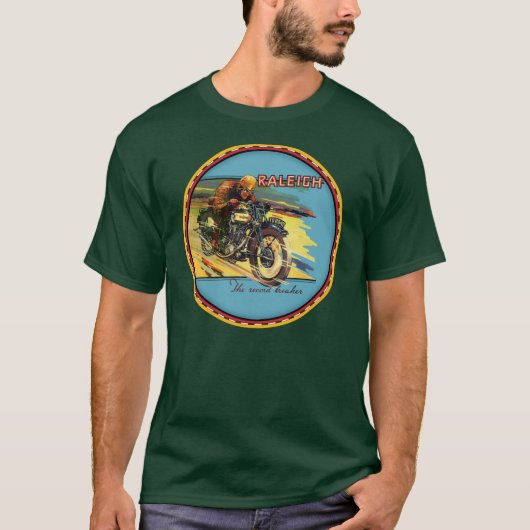 Raleigh Motorcycles tekenen T-shirt (Voorkant)