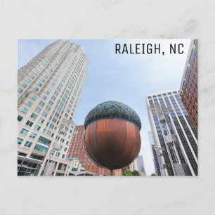 Raleigh North Carolina Acorn City Skyline Travel Briefkaart