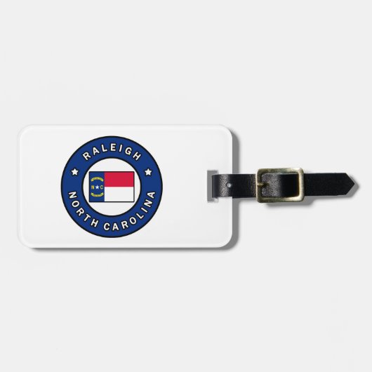 Raleigh North Carolina Bagagelabel (Voorkant horizontaal)