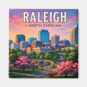 🌳 Raleigh North Carolina Gezichtspunten aan de ho Magneet
