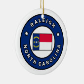 Raleigh North Carolina Keramisch Ornament (Rechts)
