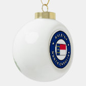 Raleigh North Carolina Keramische Bal Ornament (Links)