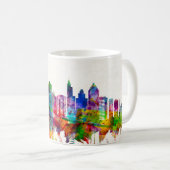 Raleigh North Carolina Skyline Koffiemok (Voorkant rechts)