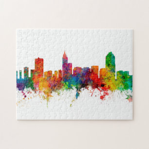 Raleigh North Carolina Skyline Legpuzzel