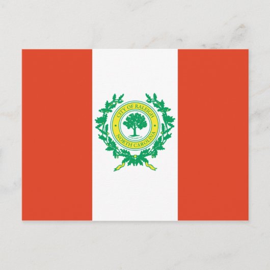 Raleigh, Vlag North Carolina Briefkaart (Voorkant)