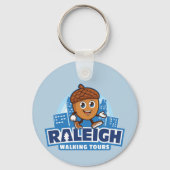 Raleigh Walking Tours Cute Acorn Sleutelhanger (Achterkant)