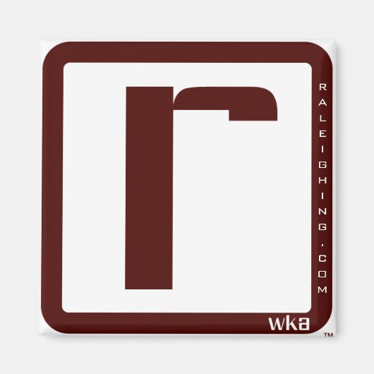 Raleighing vierkante magneet (Voorkant)