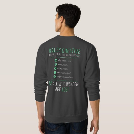 Raley Creative Dark Grey Sweatshirt (Dos entier)