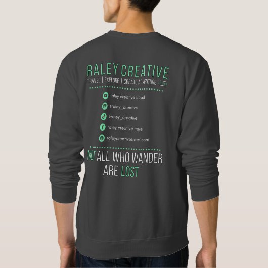 Raley Creative Dark Grey Sweatshirt (Dos)