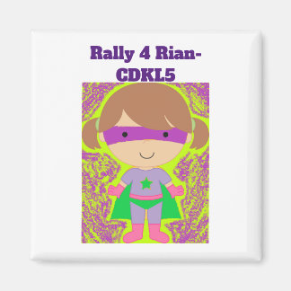 Rally 4 Rian Gear om CDKL5 Bewustmamaand te steune Magneet
