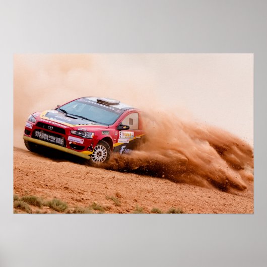 Rally China, Mitsubishi Evo Poster (Voorkant)