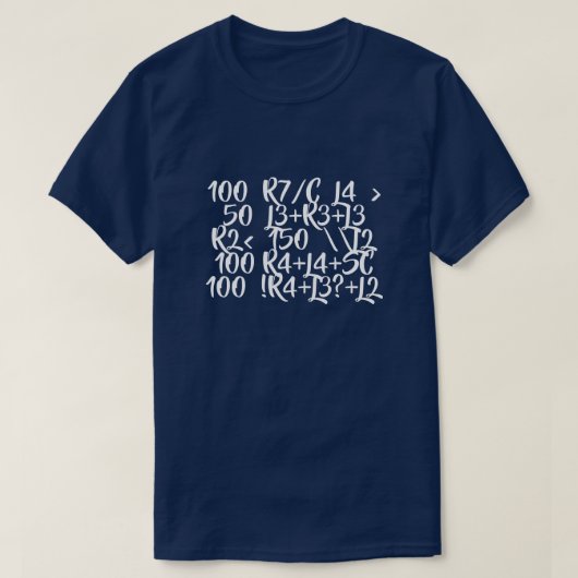 Rally Pace Notes T-Shirt (Design voorkant)
