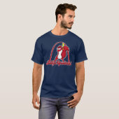 Rally Squirrel Mannen Shirt blauw (Voorkant volledig)