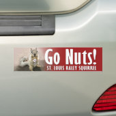 Rally Squirrel - Ontmoet me in St. Louis Bumpersticker (Op auto)
