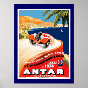 Rallye Automobile de Monte Carlo Poster