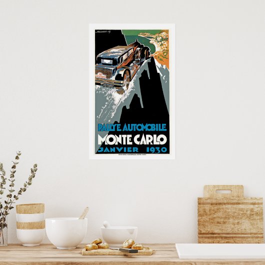 Rallye Automobile Monte Carlo Poster (Keuken)