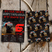 Rallye Camion Enfants Monster Invitation de fête d