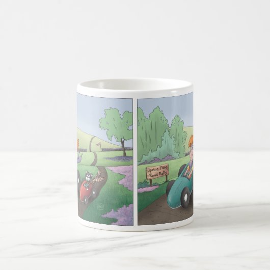 Rallye Cat Lady Road Café Mug (Centre)