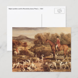 Ralph Lambton en zijn Hounds door James Ward Briefkaart