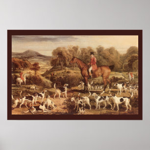 Ralph Lambton en zijn Hounds door James Ward Poster