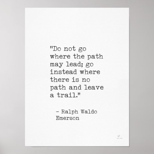 Ralph Waldo Emerson Poster (Voorkant)