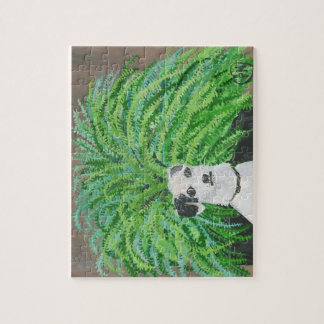 Ralphie et son grand puzzle de perruque