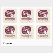 Ralphie Parker - Soap Connoisseur Vierkante Sticker (Vel)