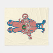 Ralphie | Roze Nightmare Fleece Deken (Voorkant (Horizontaal))