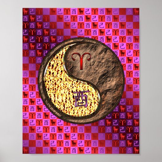 Ram & Aarde Haan Poster (Voorkant)