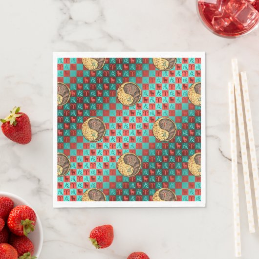 Ram & Aarde Hond Servet (Insitu)