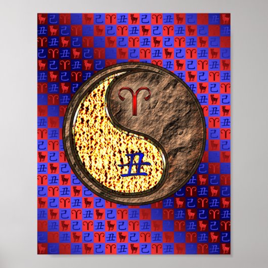 Ram & Aarde Os Poster (Voorkant)