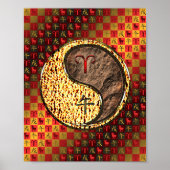 Ram & Aarde Paard Poster (Voorkant)