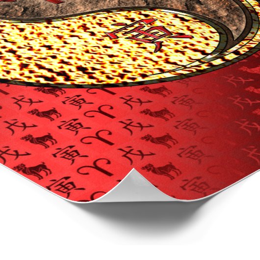 Ram & Aarde Tijger Poster (Hoek)