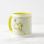 Ram Aries, Antieke sterrenbeeld, Urania's spiegel Mok (Voorkant links)