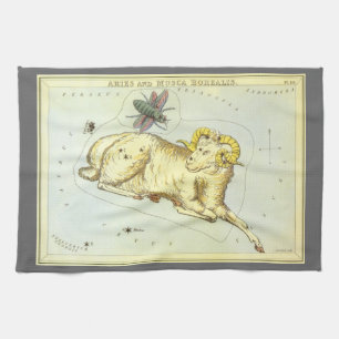 Ram Aries, Antieke Sterrenbeelden, Urania's Spiege Theedoek