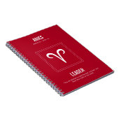 Ram Astrologie teken Notitieboek (Rechterzijde)