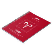 Ram Astrologie teken Notitieboek (Linkerzijde)