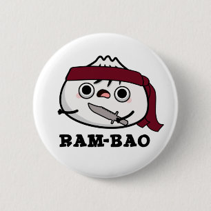 Ram-bao Funny Soldier Dimsun Pun Ronde Button 5,7 Cm